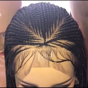 Braided lace front wig
